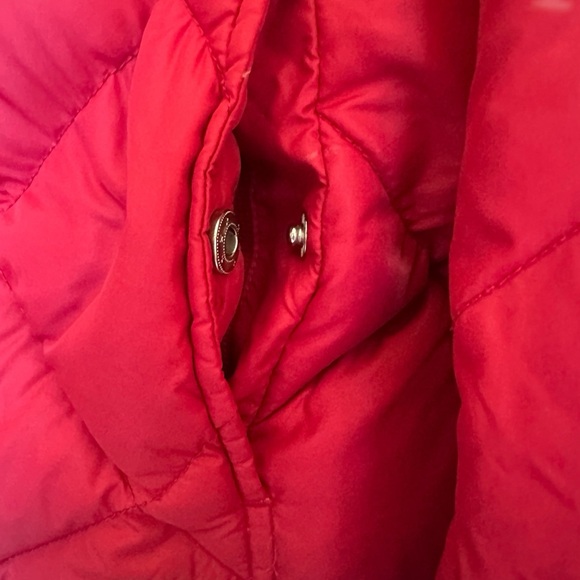 NWOT Eddie Bauer Goose Dow Red EB700 Quilted Puffer Jacket Size Small - Picture 8 of 12